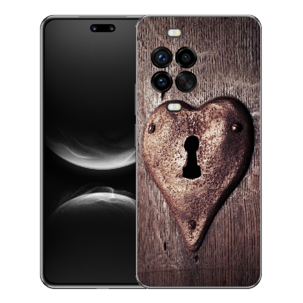 Gélový kryt mmCase na Huawei Nova 14 Pro - zámok v tvare srdca