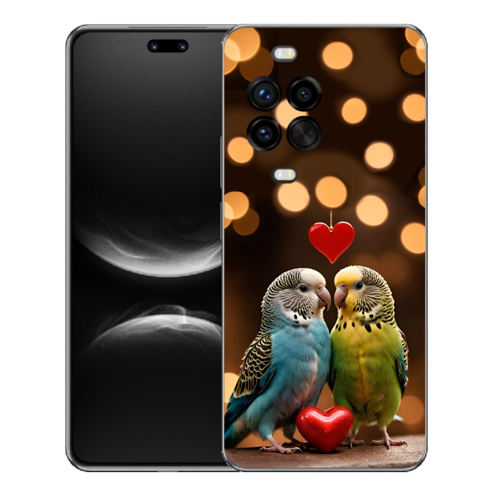 Gélový kryt mmCase na Huawei Nova 14 Pro - zamilovaní papagáje