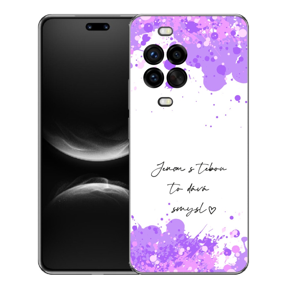 Gélový kryt mmCase na Huawei Nova 14 Pro - zamilovaný text biele pozadie
