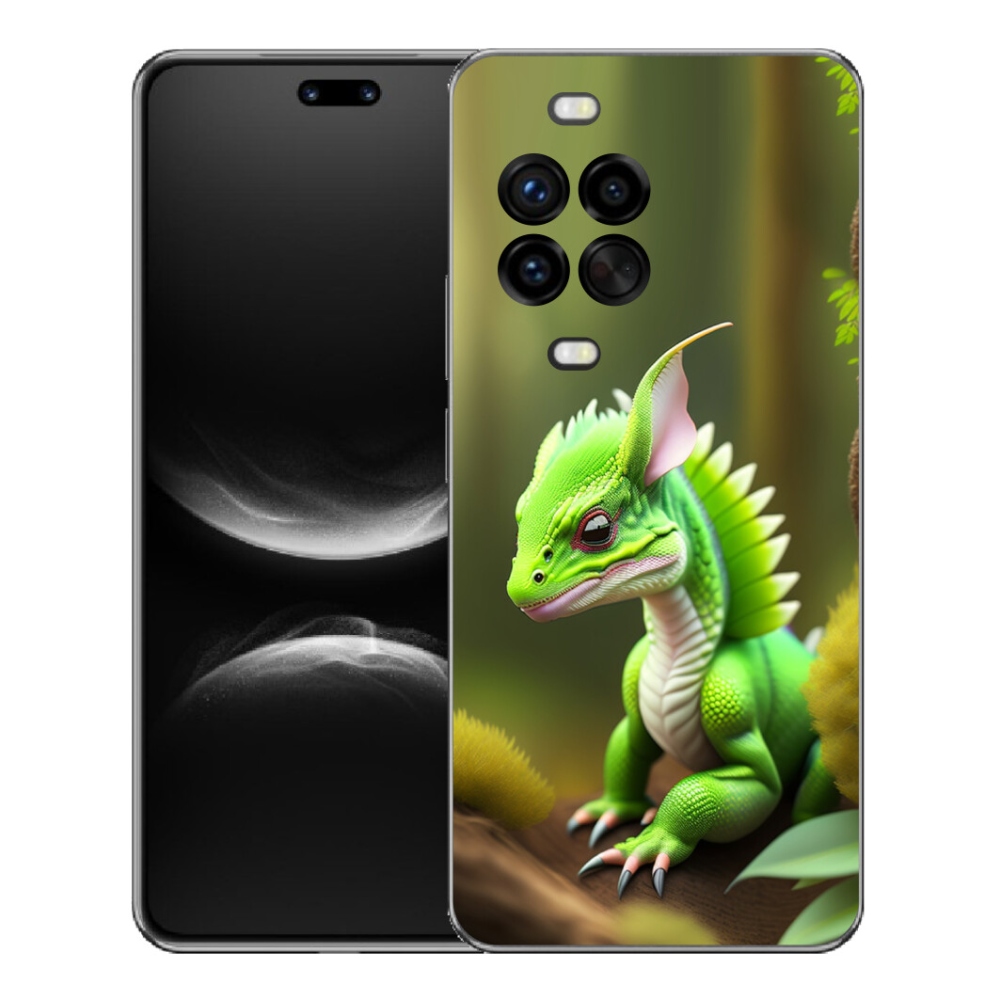 Gélový kryt mmCase na Huawei Nova 14 Pro - zelený dráčik