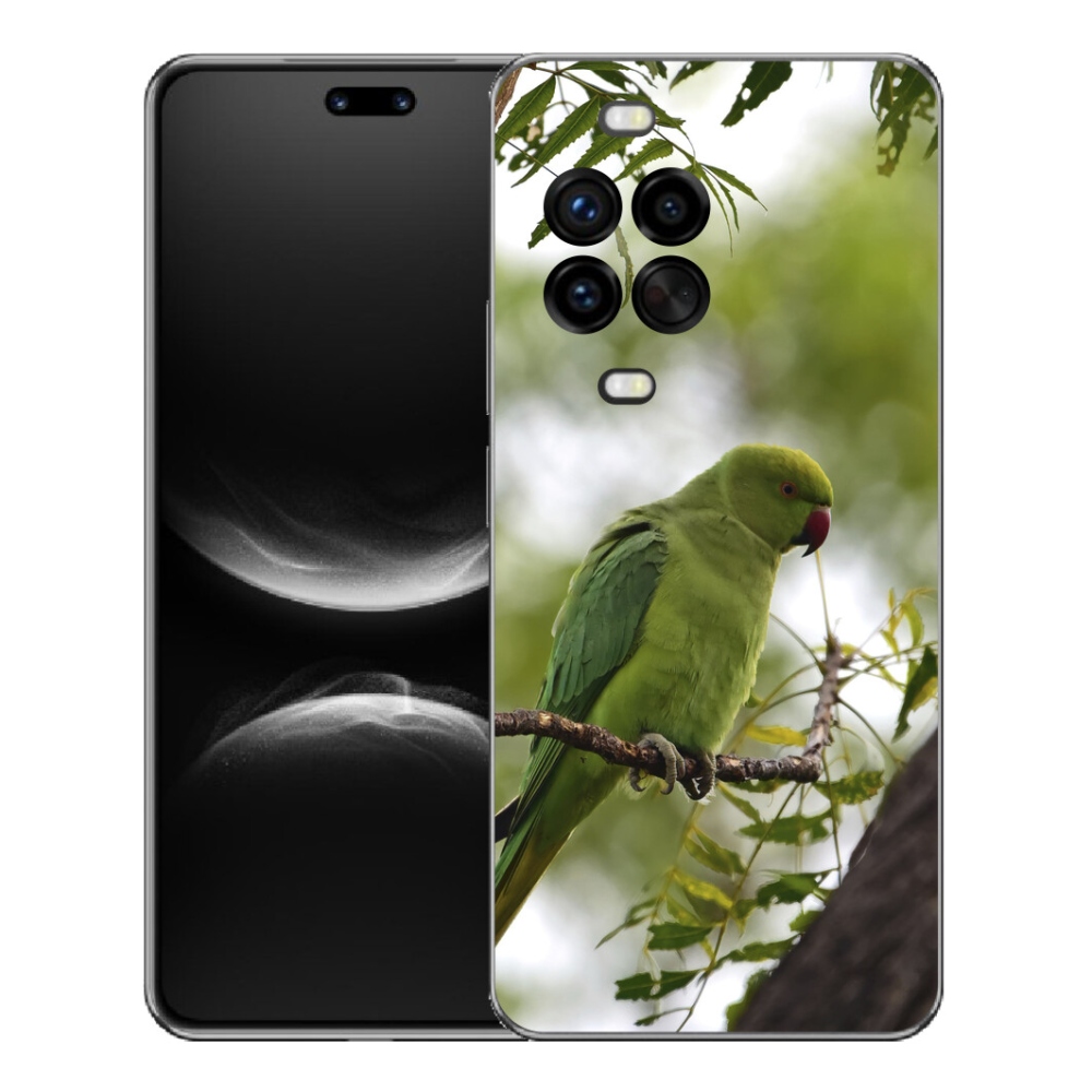 Gélový kryt mmCase na Huawei Nova 14 Pro - zelený papagáj
