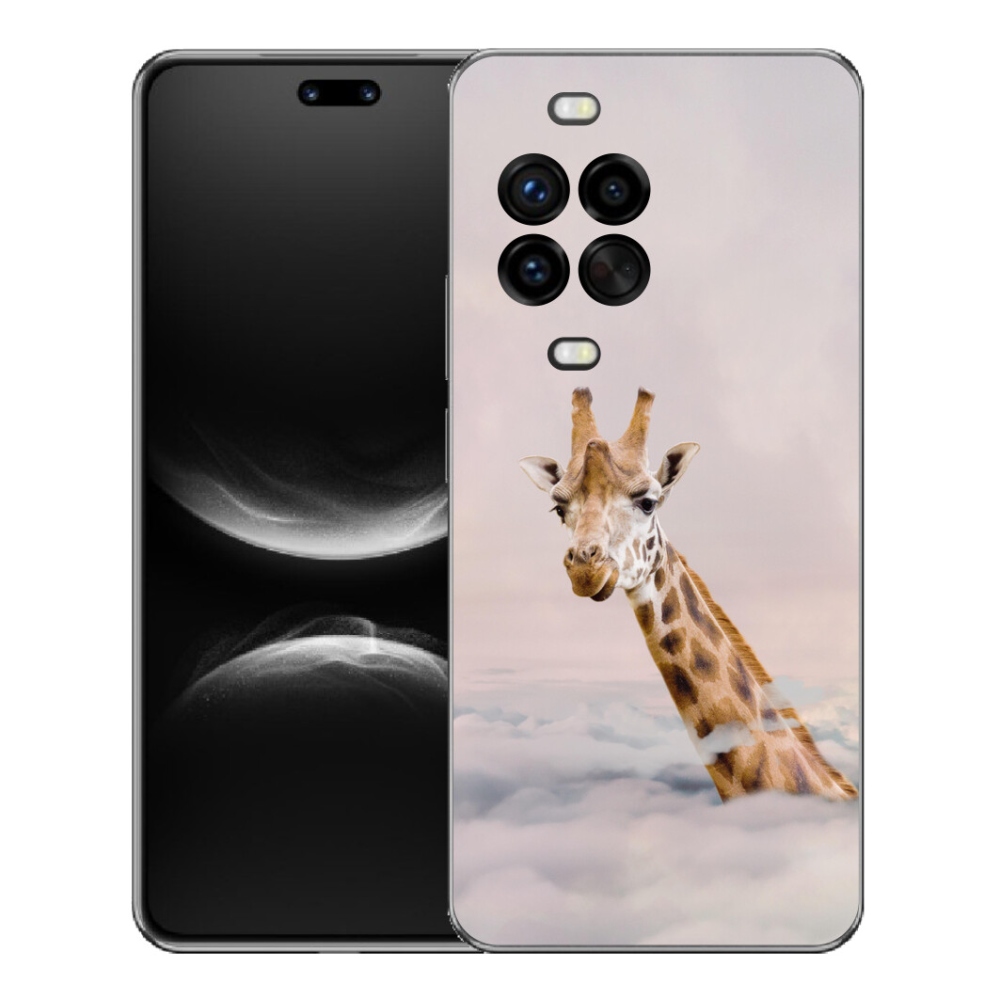 Gélový kryt mmCase na Huawei Nova 14 Pro - žirafa v oblakoch