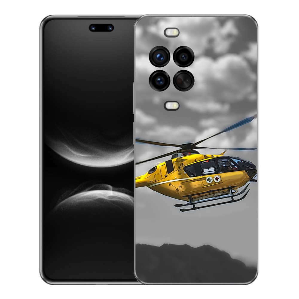 Gélový kryt mmCase na Huawei Nova 14 Pro - žltá helikoptéra