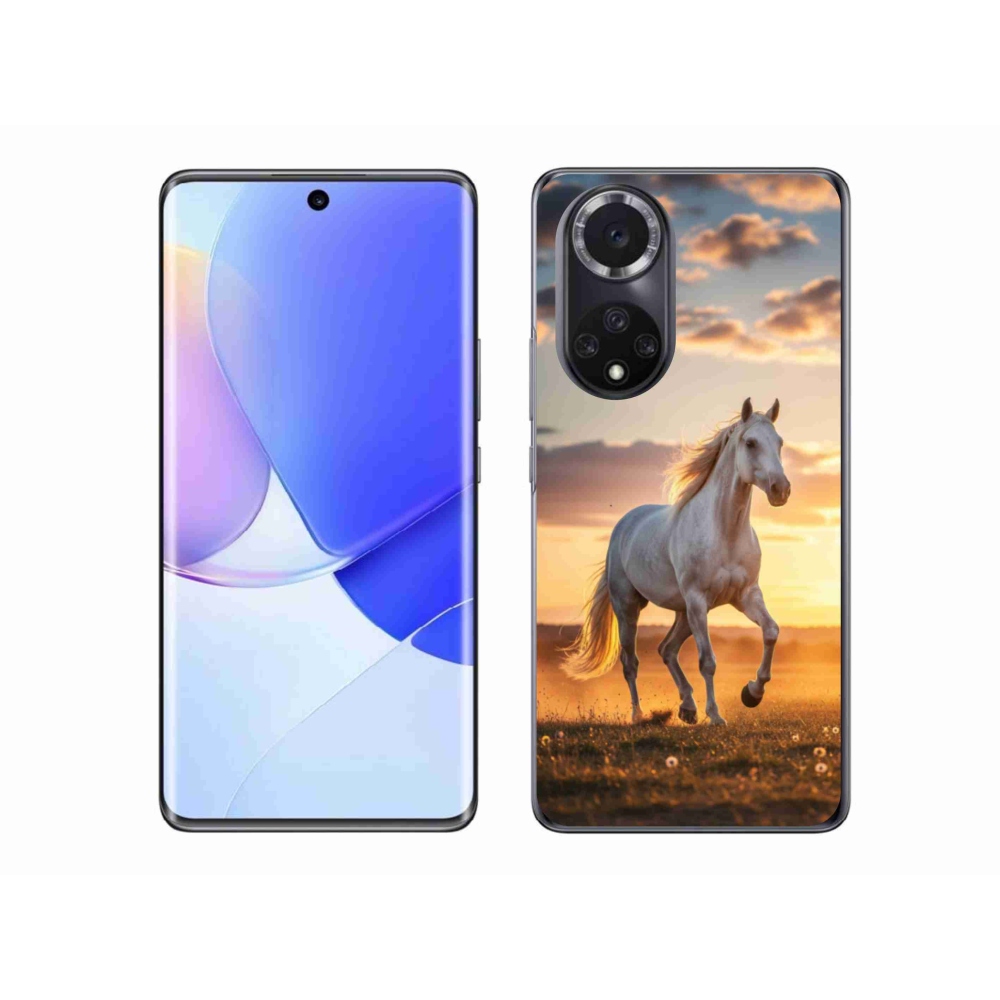 Gélový kryt mmCase na Huawei Nova 9 - bežiaci biely kôň 2