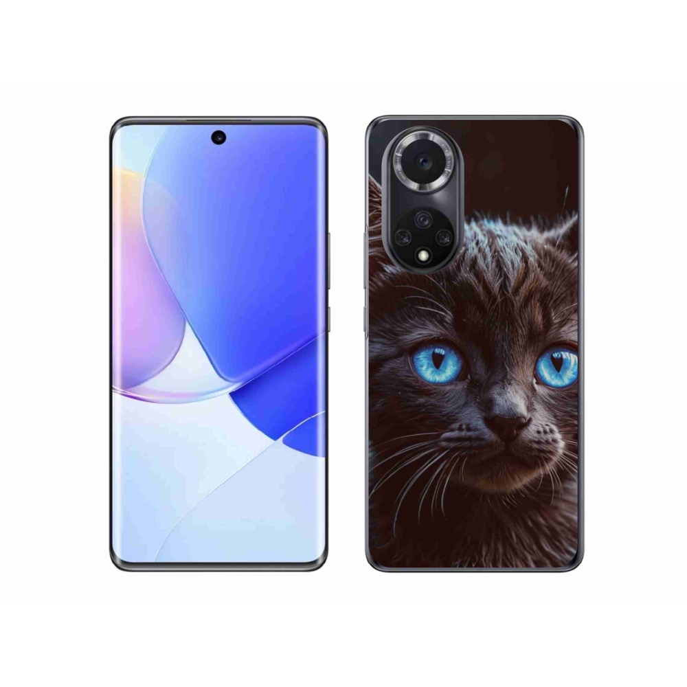 Gélový kryt mmCase na Huawei Nova 9 - čierne mačiatko 2