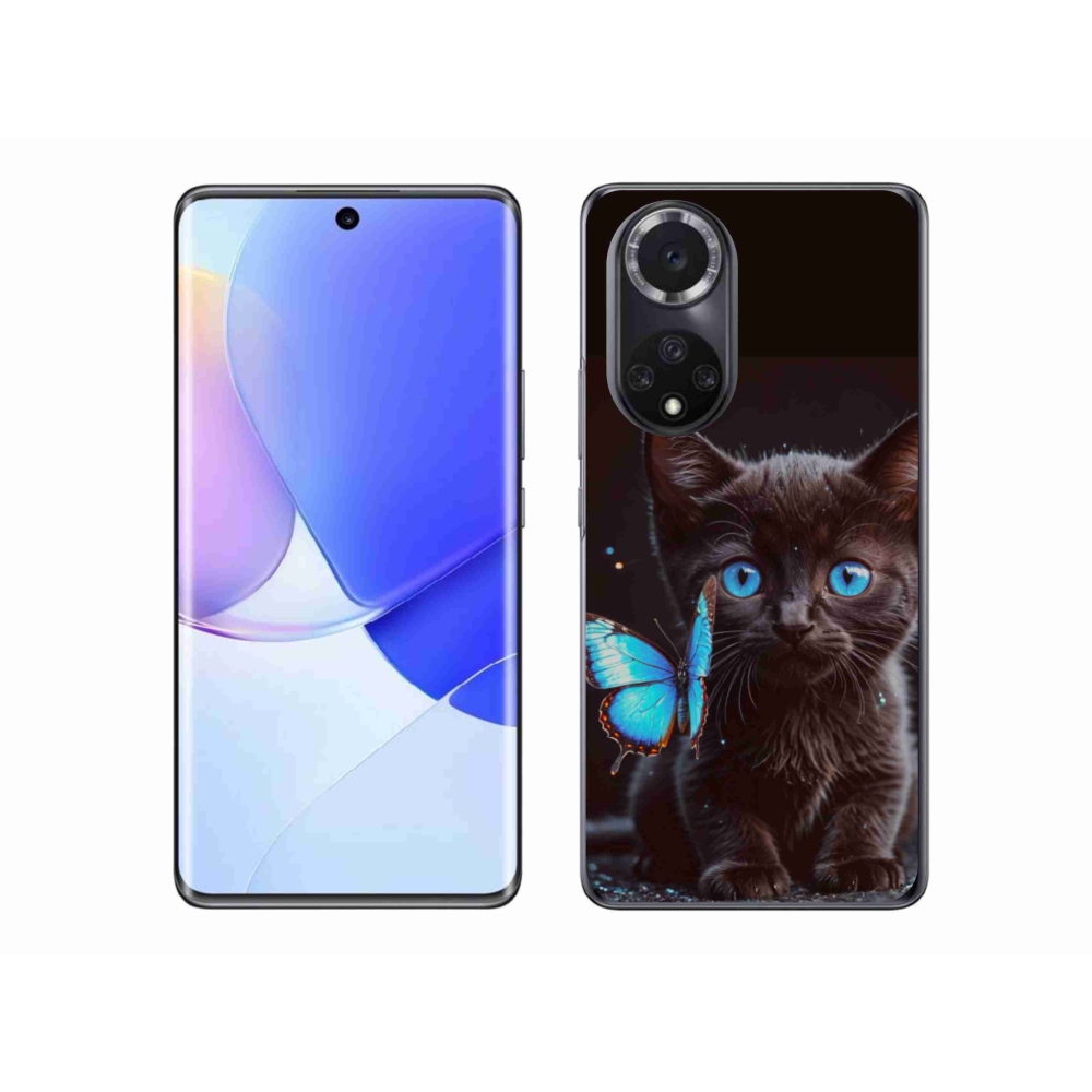 Gélový kryt mmCase na Huawei Nova 9 - čierne mačiatko 3