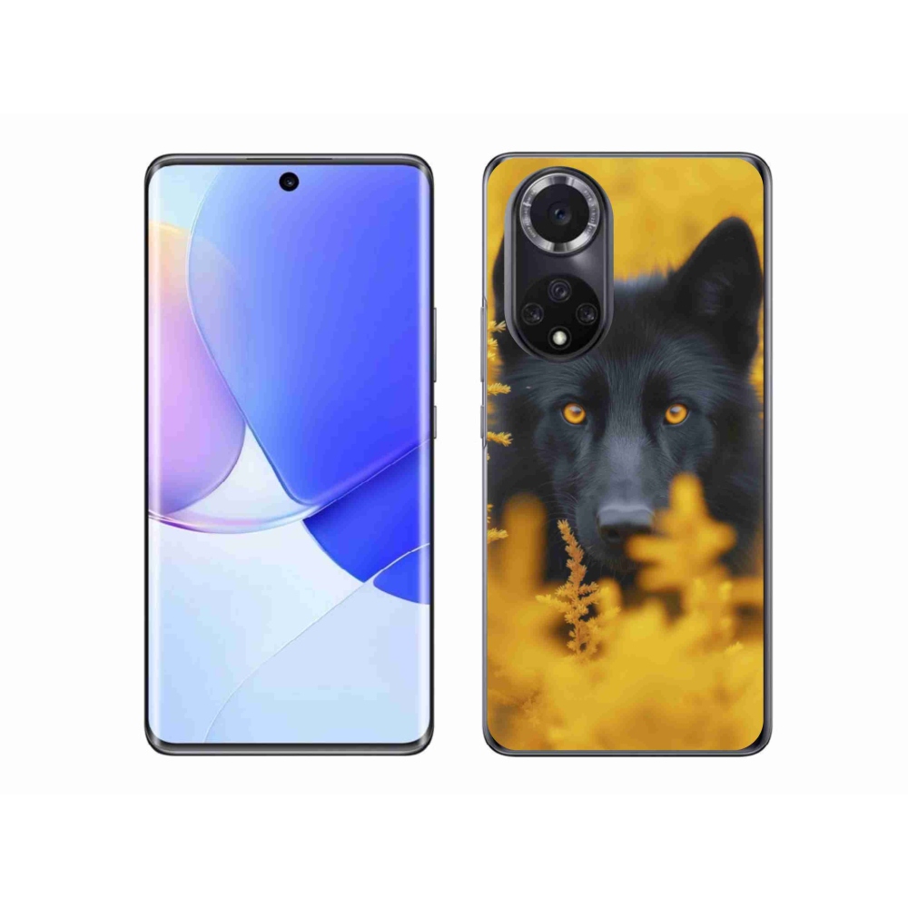 Gélový kryt mmCase na Huawei Nova 9 - čierny vlk 2