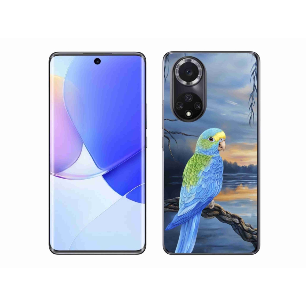 Gélový kryt mmCase na Huawei Nova 9 - modrý papagáj