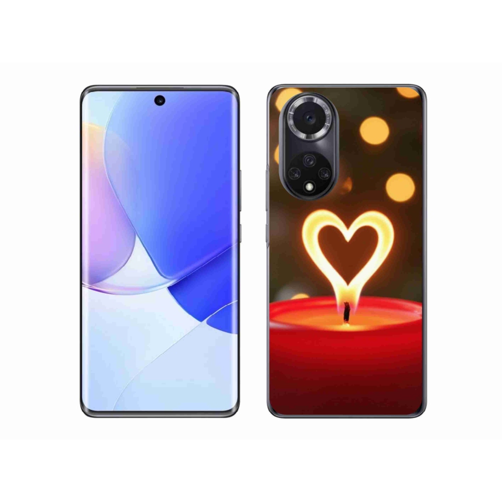 Gélový kryt mmCase na Huawei Nova 9 - srdce z plameňa