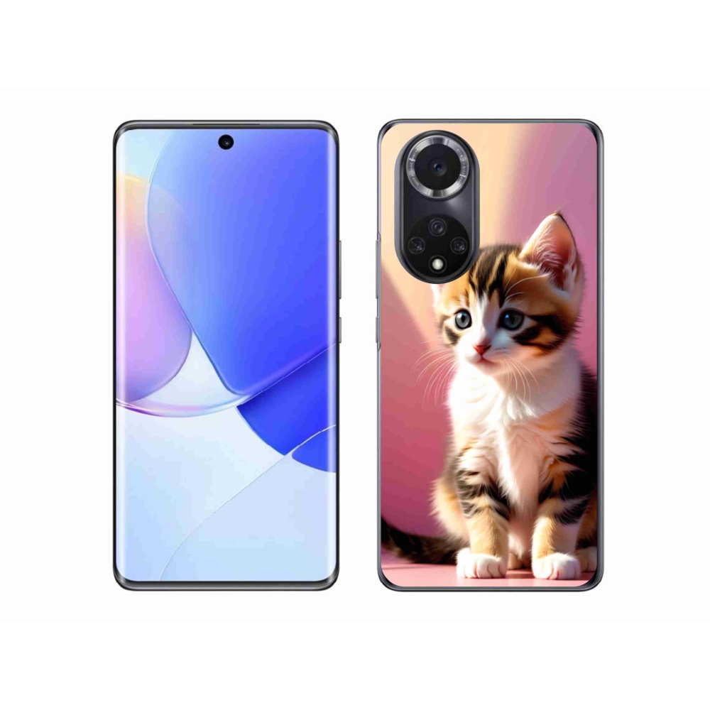 Gélový kryt mmCase na Huawei Nova 9 - zvedavé mačiatko 2
