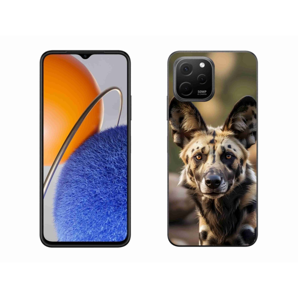 Gélový kryt mmCase na Huawei Nova Y61 - africký divoký pes