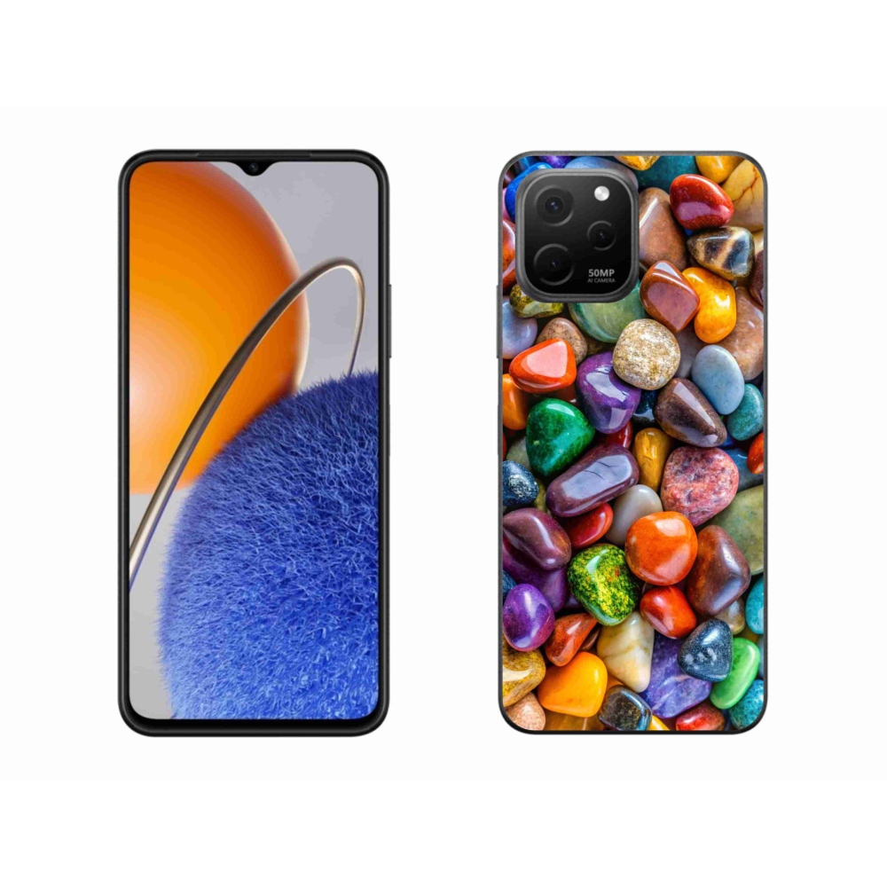 Gélový kryt mmCase na Huawei Nova Y61 - farebné kamienky