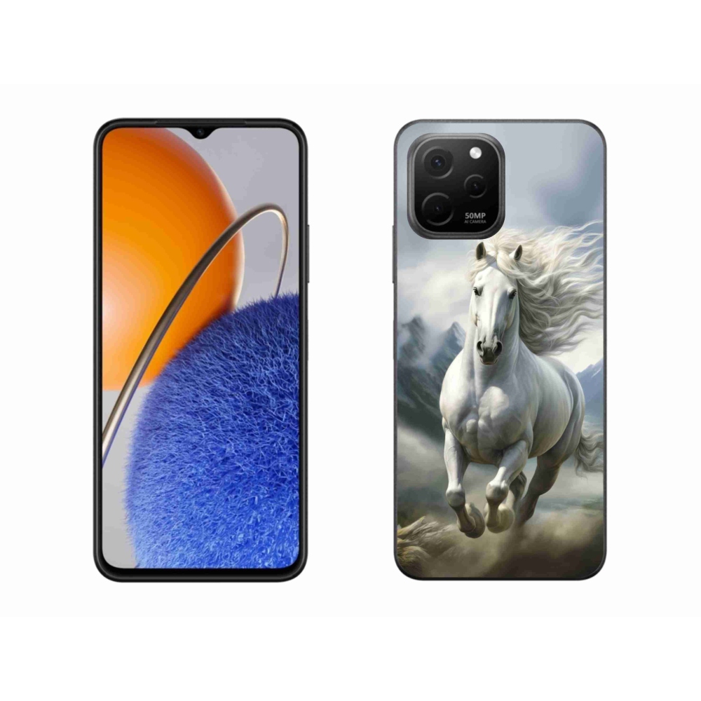 Gélový kryt mmCase na Huawei Nova Y61 - bežiaci biely kôň 3