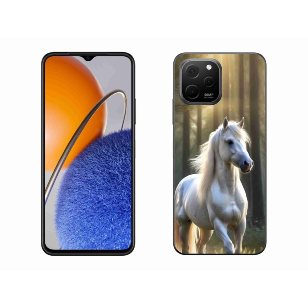 Gélový kryt mmCase na Huawei Nova Y61 - biely kôň 3
