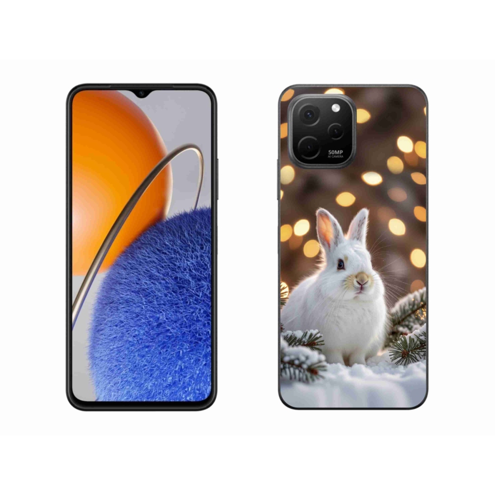 Gélový kryt mmCase na Huawei Nova Y61 - biely zajac
