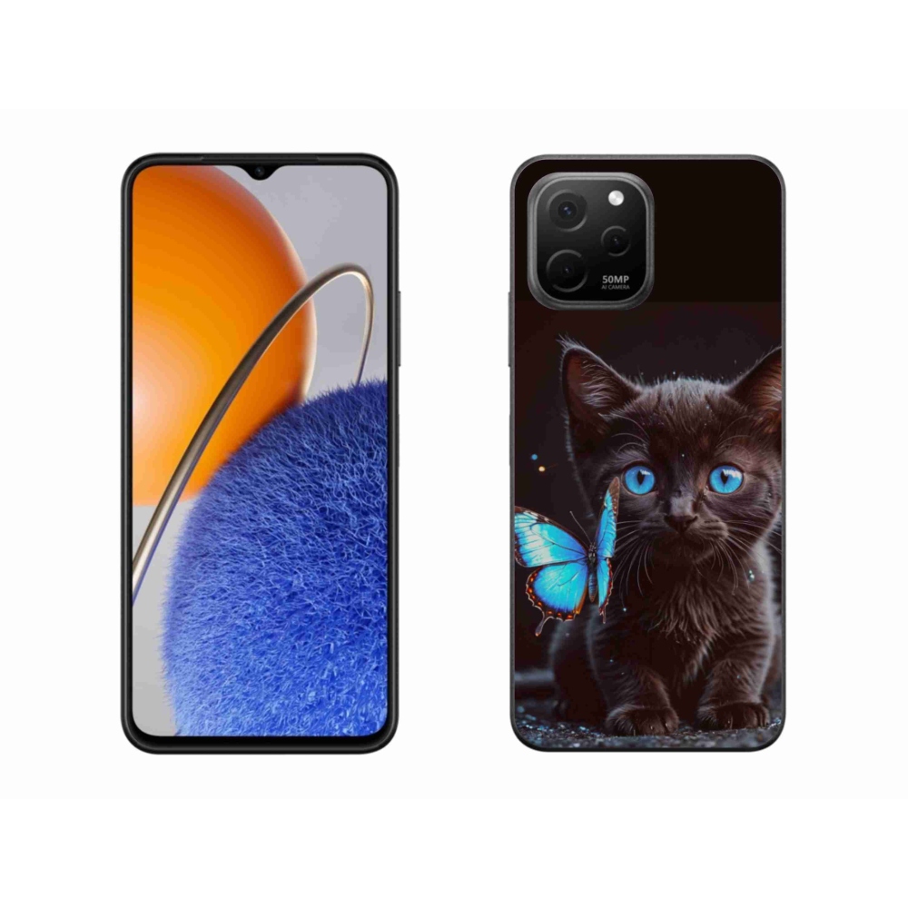 Gélový kryt mmCase na Huawei Nova Y61 - čierne mačiatko 3