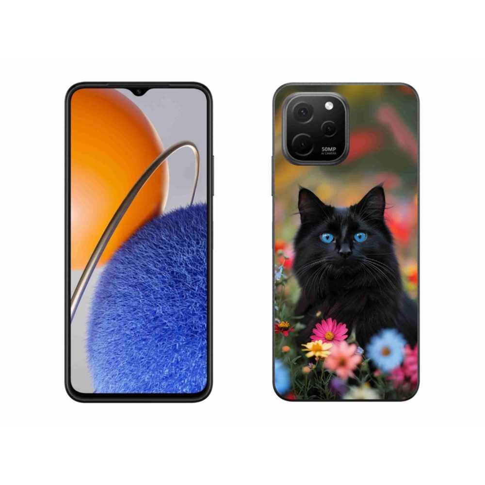 Gélový kryt mmCase na Huawei Nova Y61 - čierne mačiatko 4