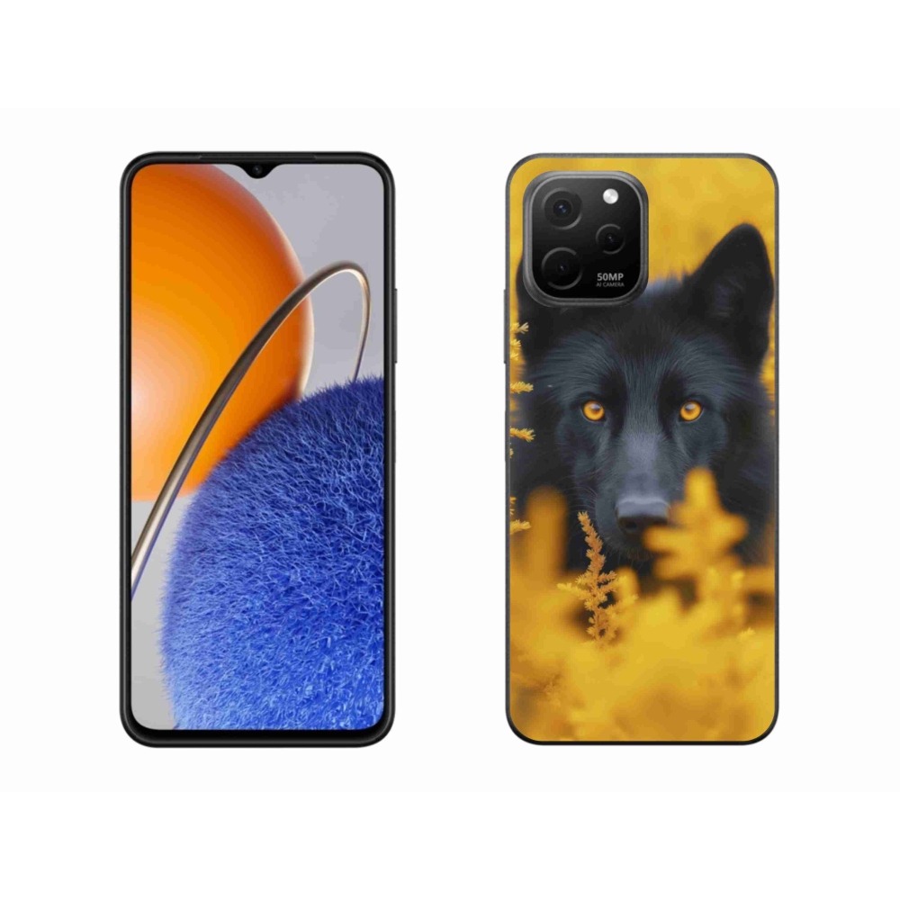 Gélový kryt mmCase na Huawei Nova Y61 - čierny vlk 2