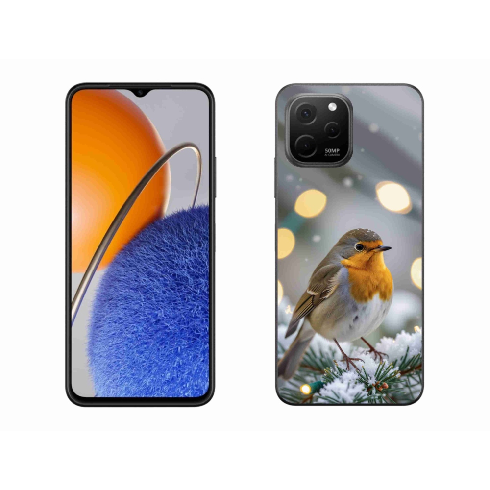 Gélový kryt mmCase na Huawei Nova Y61 - červienka v zime