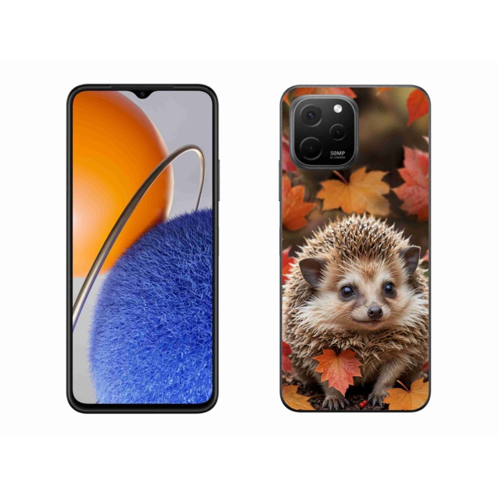 Gélový kryt mmCase na Huawei Nova Y61 - ježko v lístii