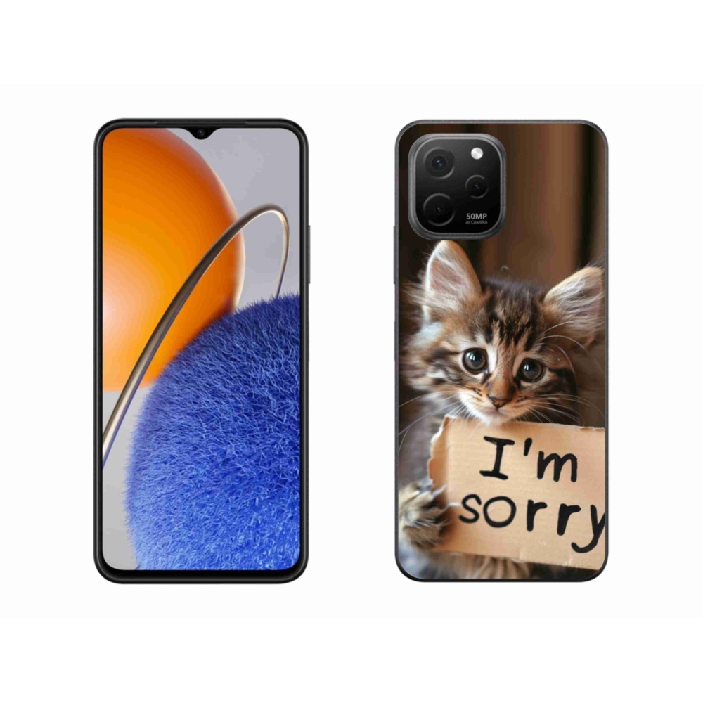 Gélový kryt mmCase na Huawei Nova Y61 - mačacie ospravedlnenie