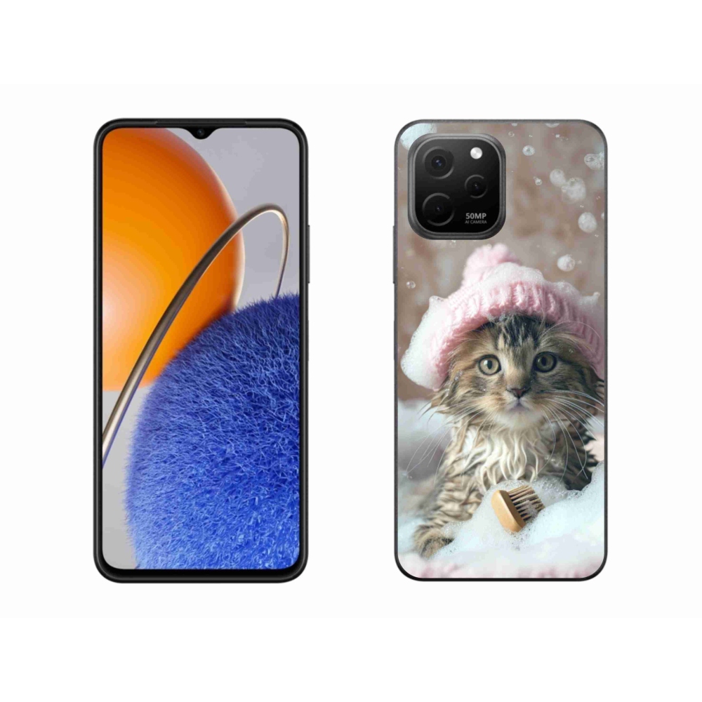 Gélový kryt mmCase na Huawei Nova Y61 - mačiatko a kúpeľ