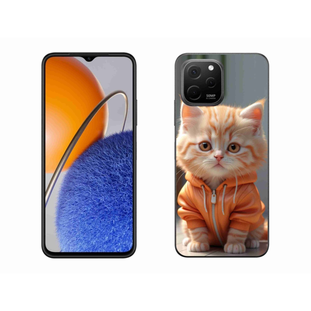 Gélový kryt mmCase na Huawei Nova Y61 - mačiatko v mikine