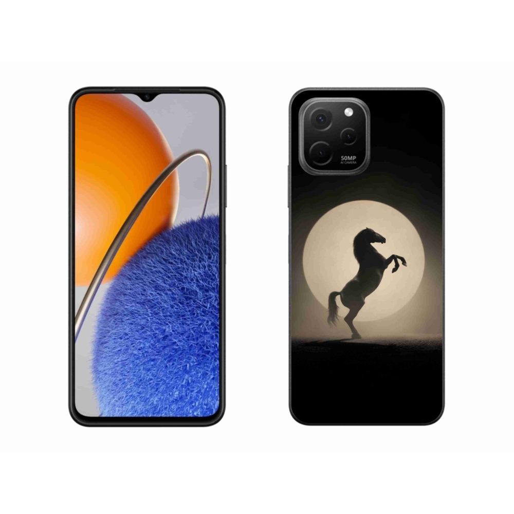 Gélový kryt mmCase na Huawei Nova Y61 - kôň v siluete