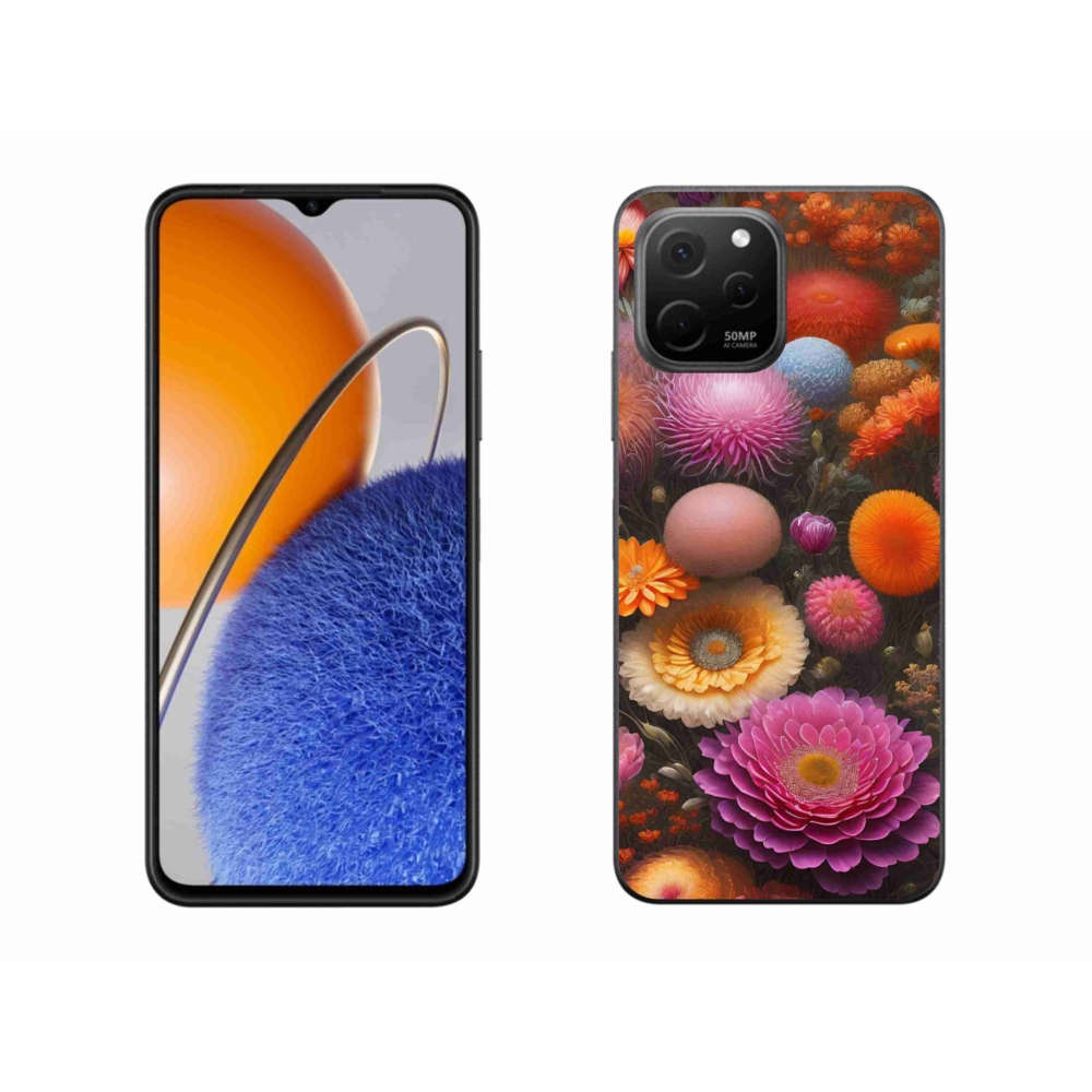 Gélový kryt mmCase na Huawei Nova Y61 - kvetinová kompozícia