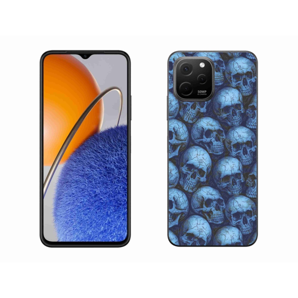 Gélový kryt mmCase na Huawei Nova Y61 - lebky
