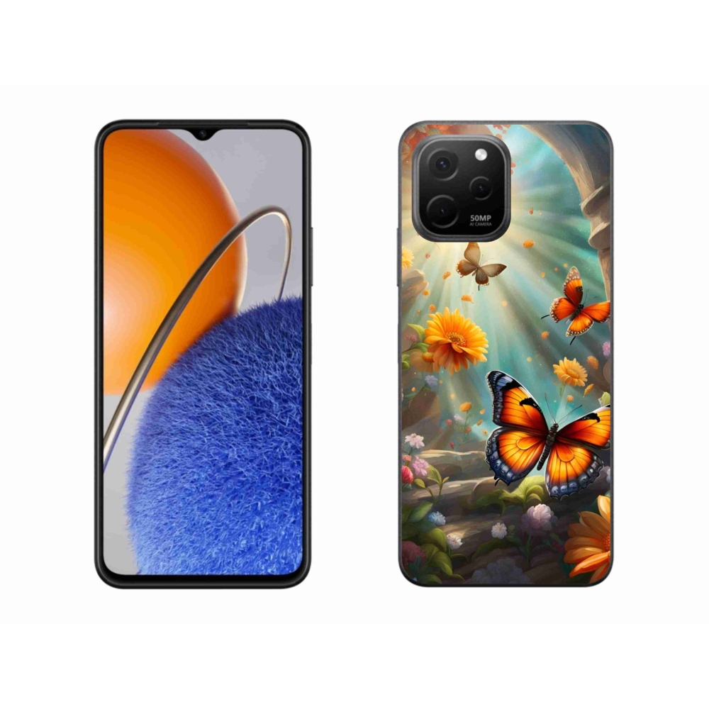 Gélový kryt mmCase na Huawei Nova Y61 - motýlia záhrada 2
