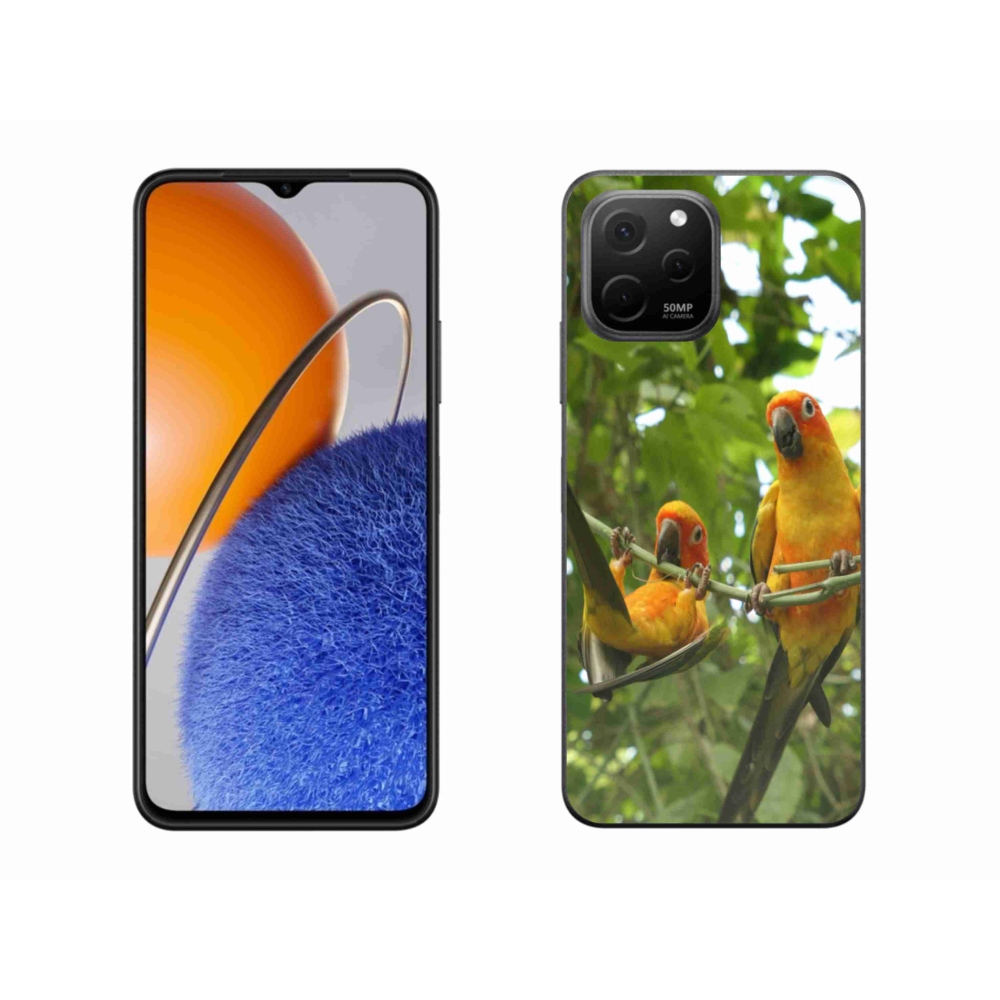 Gélový kryt mmCase na Huawei Nova Y61 - papagáje aratingy