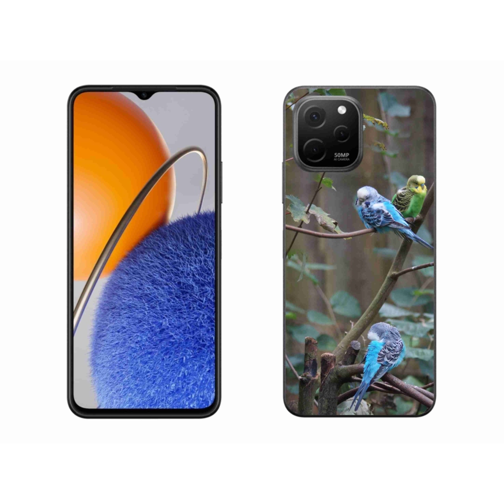 Gélový kryt mmCase na Huawei Nova Y61 - papagáje na vetve