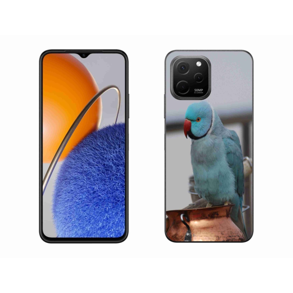 Gélový kryt mmCase na Huawei Nova Y61 - papagáj Alexandr modrý