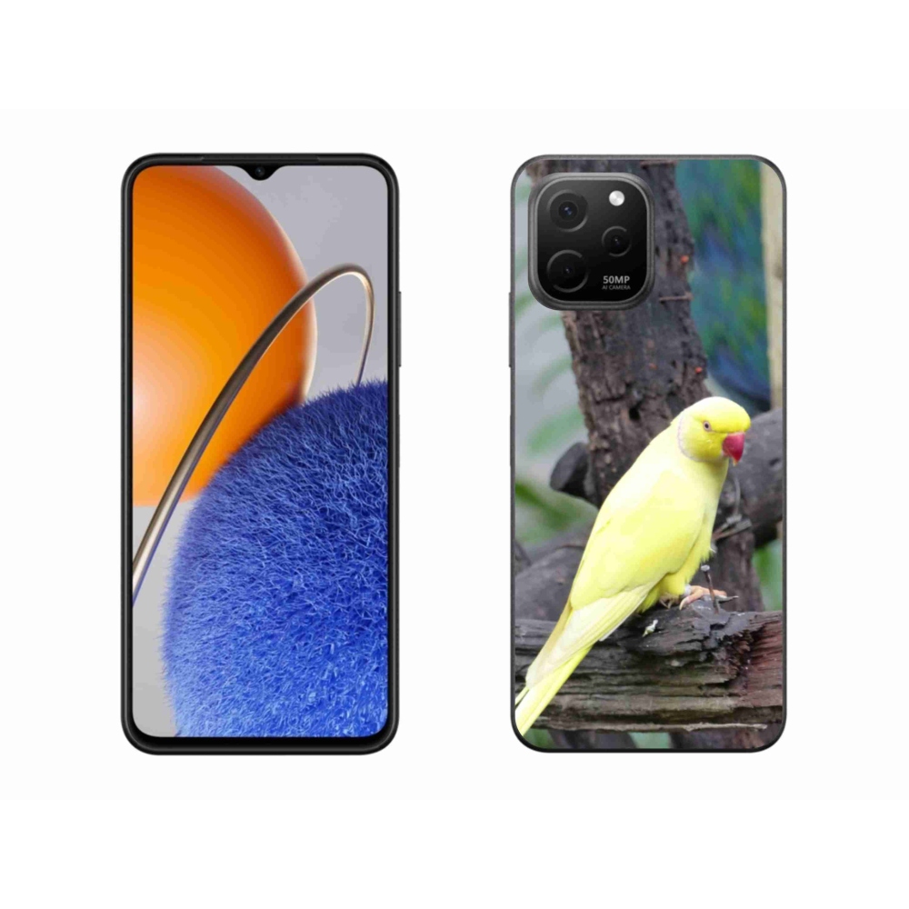 Gélový kryt mmCase na Huawei Nova Y61 - papagáj alexander žltý