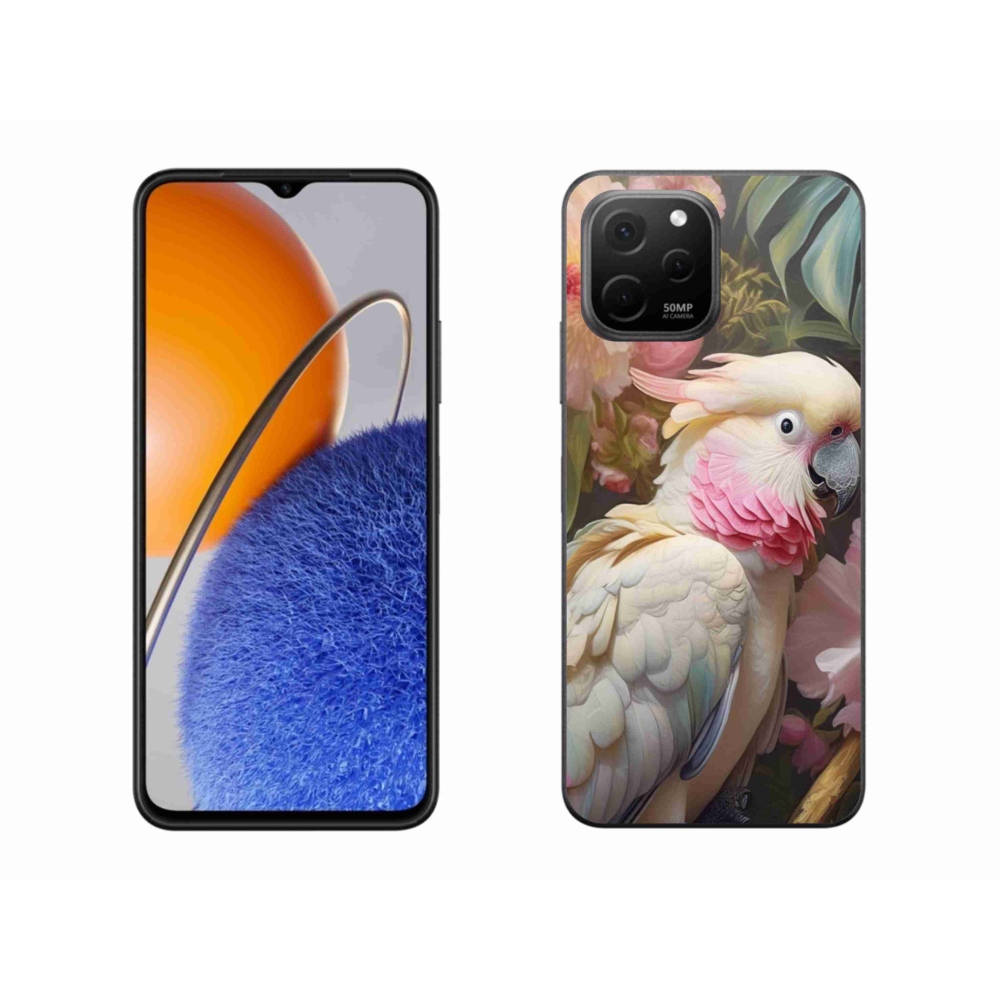 Gélový kryt mmCase na Huawei Nova Y61 - papagáj kakadu ružový 2