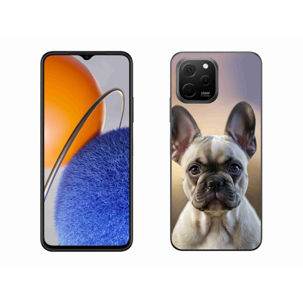 Gélový kryt mmCase na Huawei Nova Y61 - roztomilý francúzsky buldoček