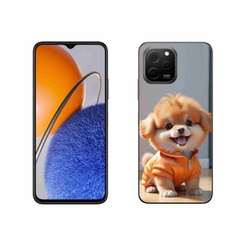 Gélový kryt mmCase na Huawei Nova Y61 - roztomilý pomeranian v mikine