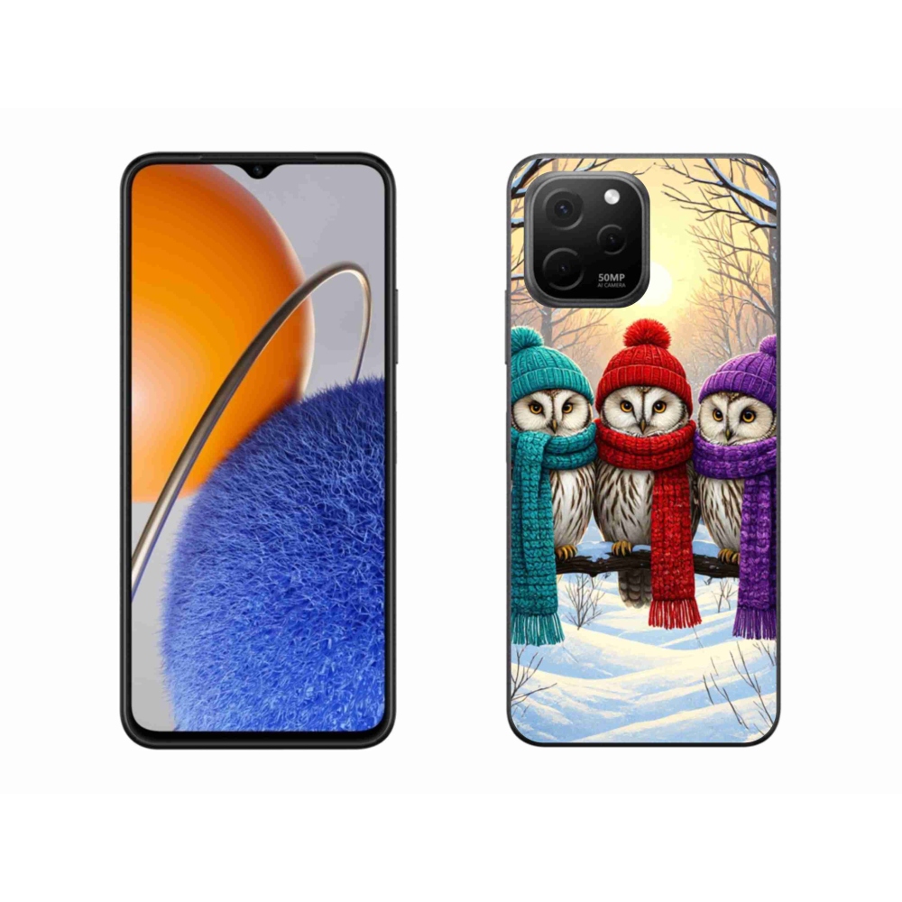 Gélový kryt mmCase na Huawei Nova Y61 - soví priatelia