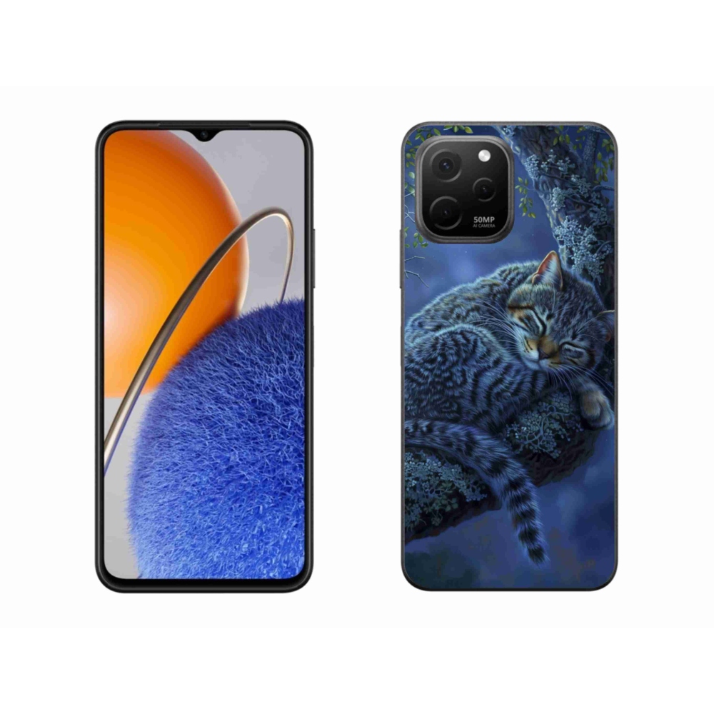 Gélový kryt mmCase na Huawei Nova Y61 - spiaca mačka