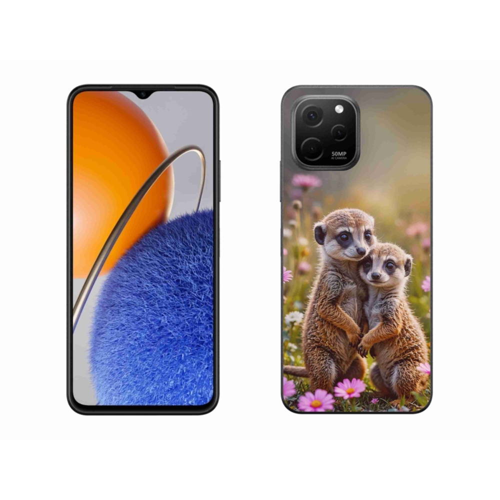 Gélový kryt mmCase na Huawei Nova Y61 - surikatí duo