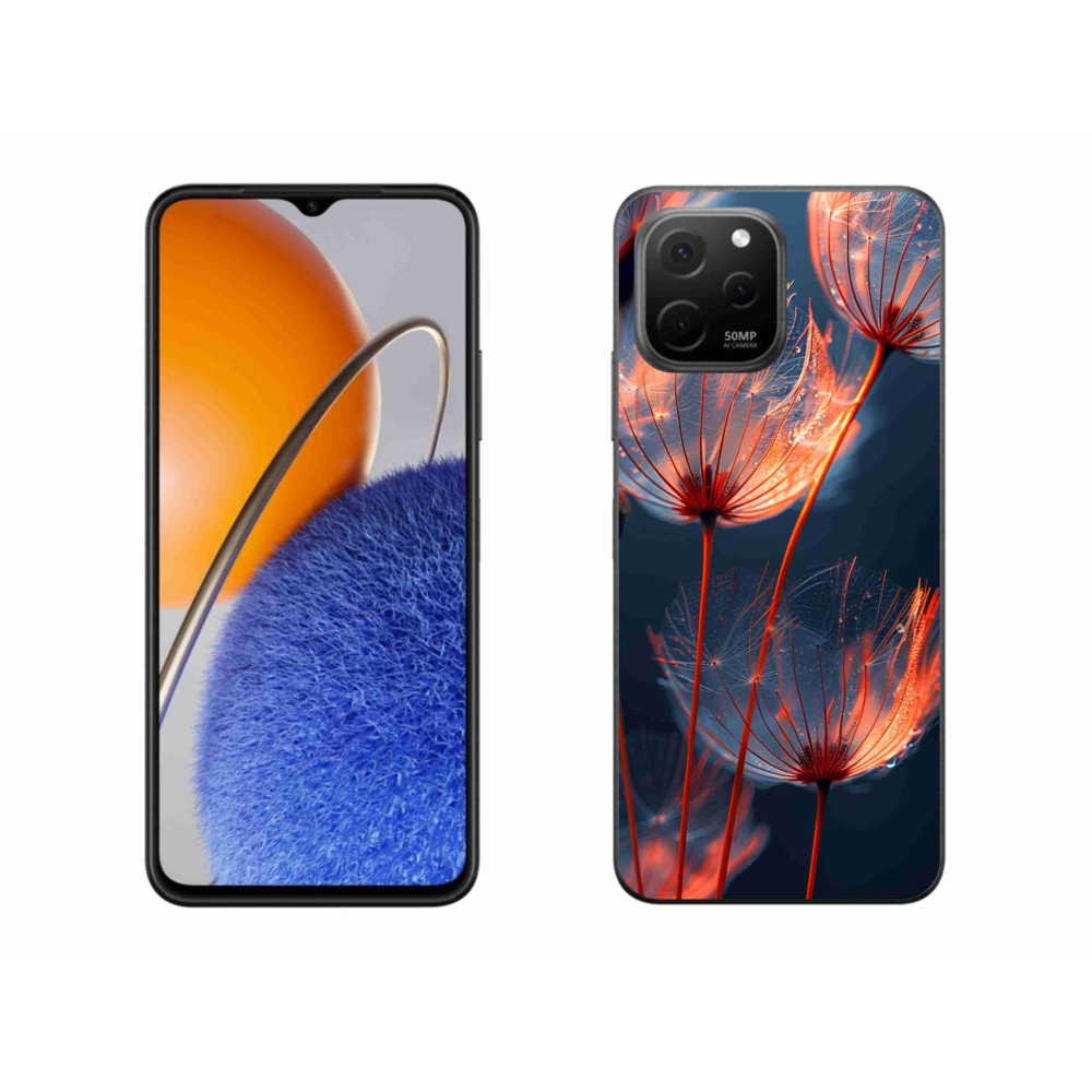 Gélový kryt mmCase na Huawei Nova Y61 - svetielkujúce páperie