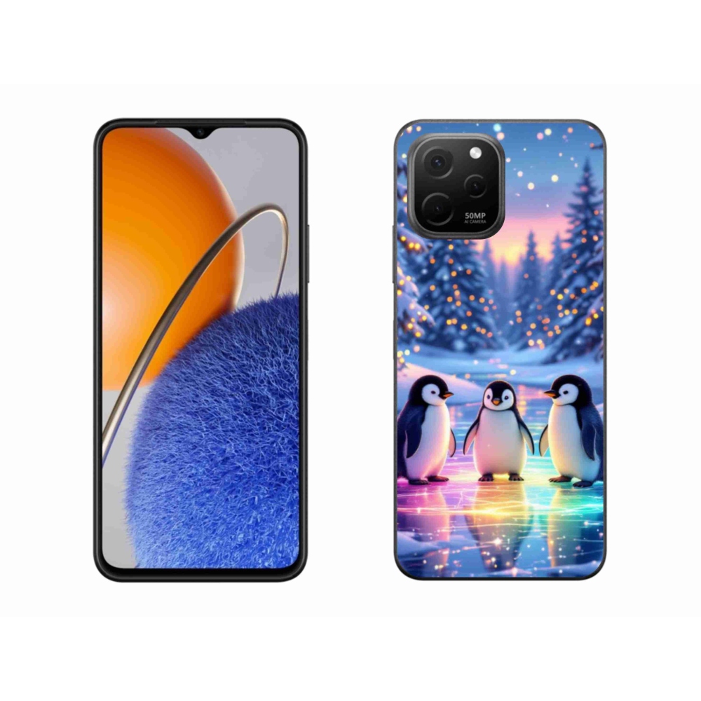 Gélový kryt mmCase na Huawei Nova Y61 - tučniaky