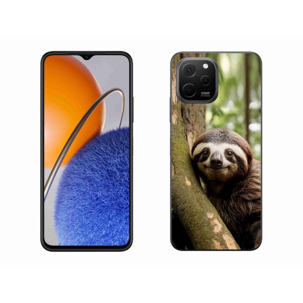 Gélový kryt mmCase na Huawei Nova Y61 - usmievavý leňochod