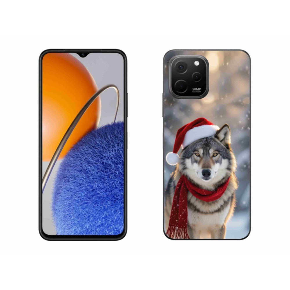Gélový kryt mmCase na Huawei Nova Y61 - vianočný vlk