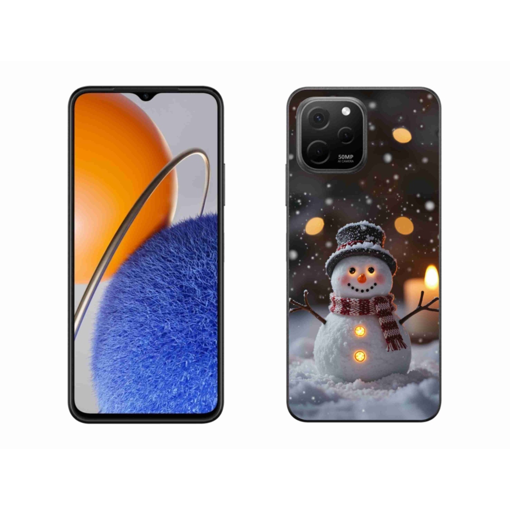 Gélový kryt mmCase na Huawei Nova Y61 - veselý snehuliak