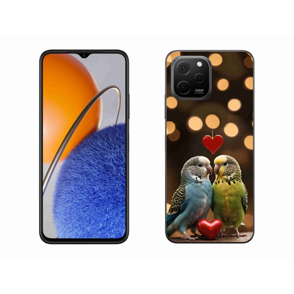 Gélový kryt mmCase na Huawei Nova Y61 - zamilovaní papagáje