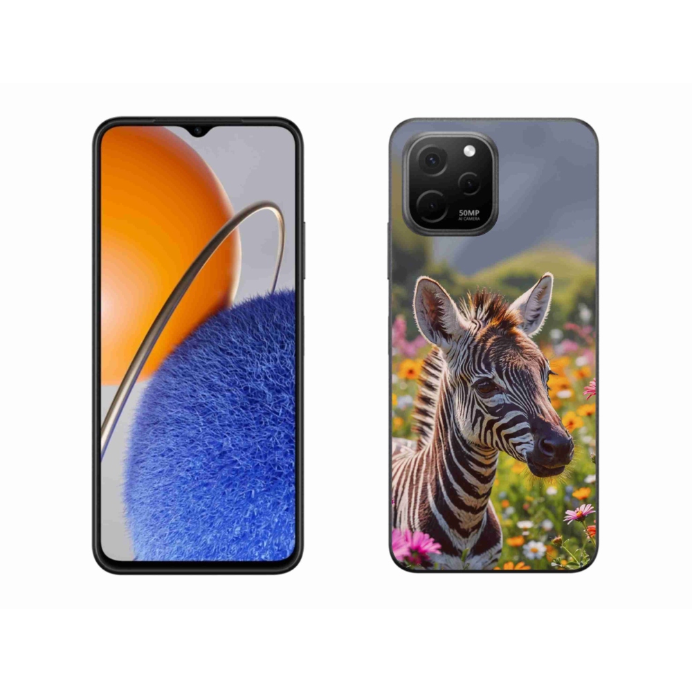 Gélový kryt mmCase na Huawei Nova Y61 - zebra na lúke