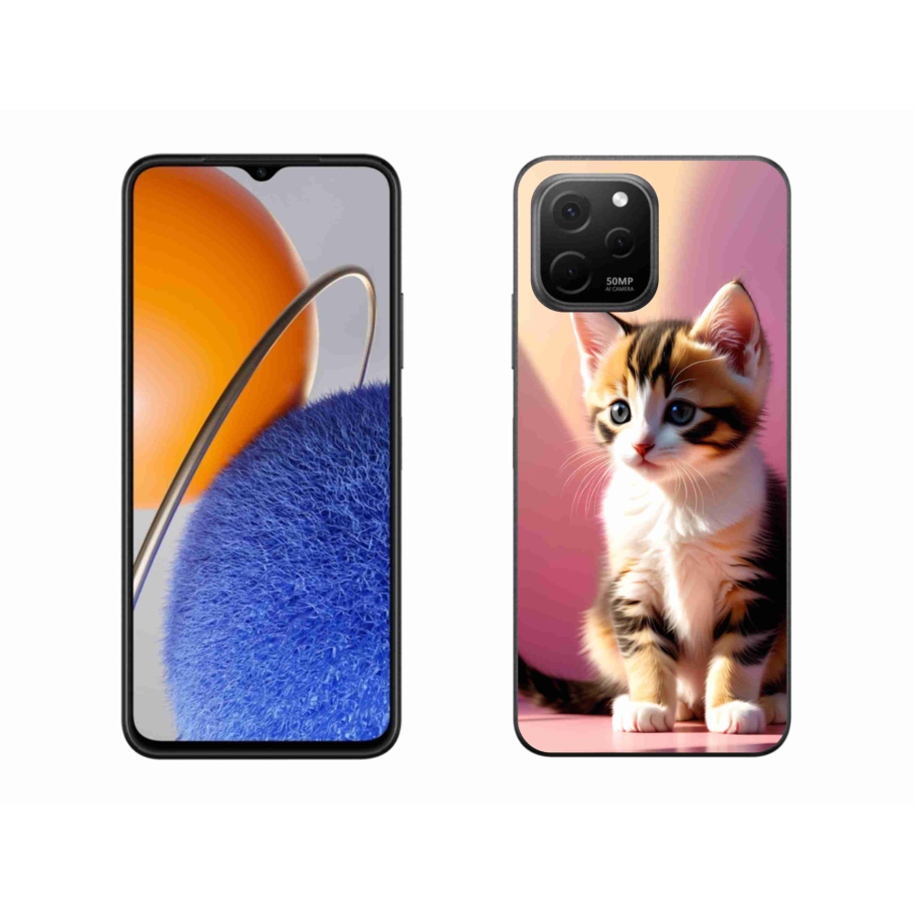 Gélový kryt mmCase na Huawei Nova Y61 - zvedavé mačiatko 2