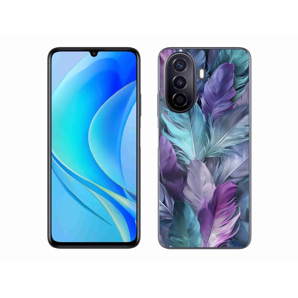 Gélový kryt mmCase na Huawei Nova Y70 - farebné perie 2